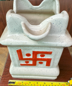 Alternative view of Ceramic Pot - Swastik