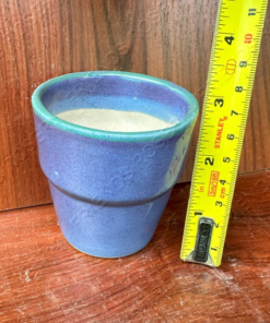 Alternative view of Ceramic Pot - Round Blue