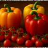 Capsicum and Cherry Tomatoes